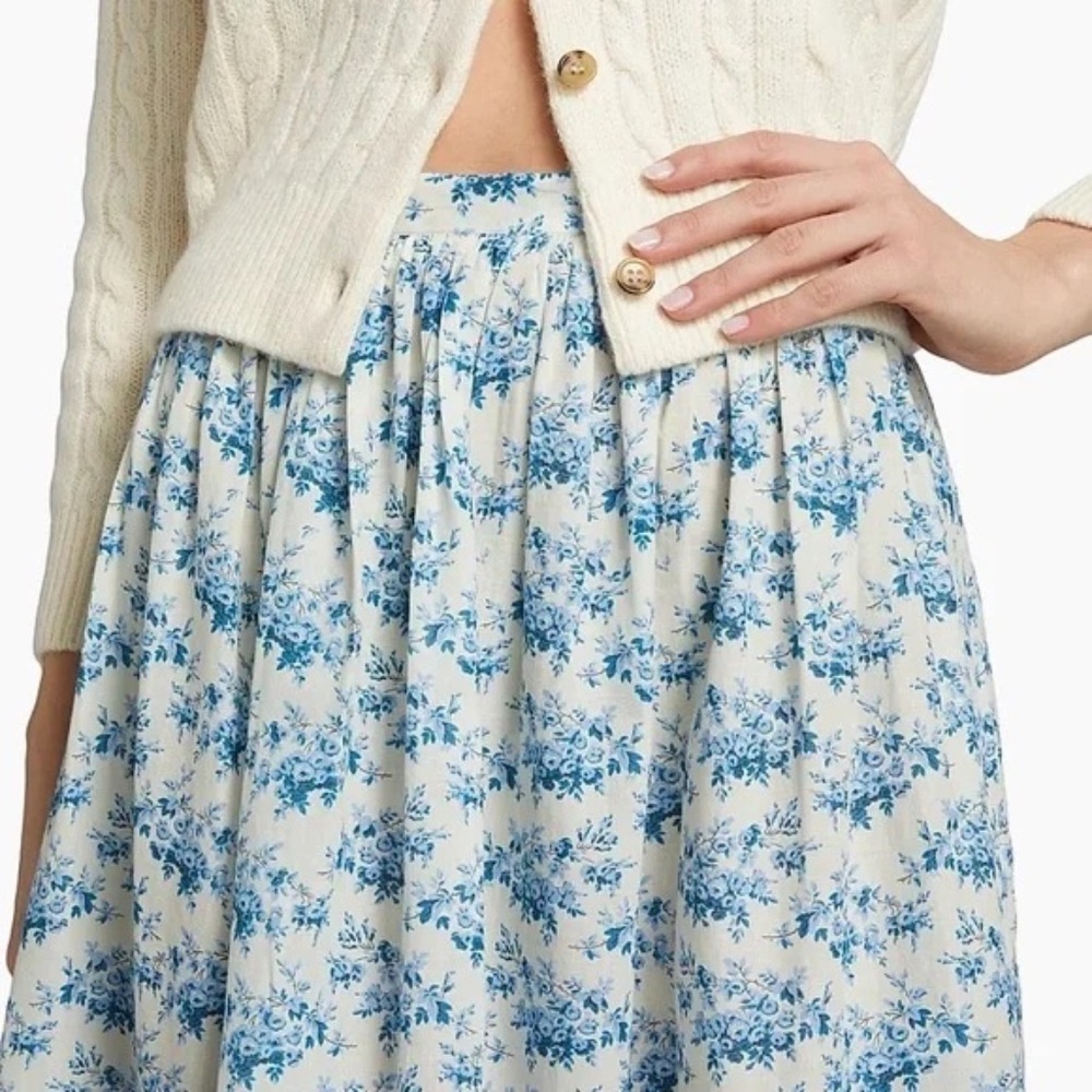 DOEN Marcie Skirt Cotton Midi ✨ NWT - Picture 5 of 6